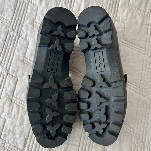 Franco Sarto Patent Lug Loafers in Burgundy/Brown - Picture 3 of 3